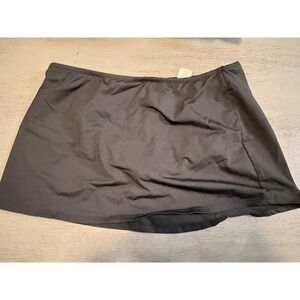 SKIRTED black GARNET HILL swimsuit bikini bottom size 8